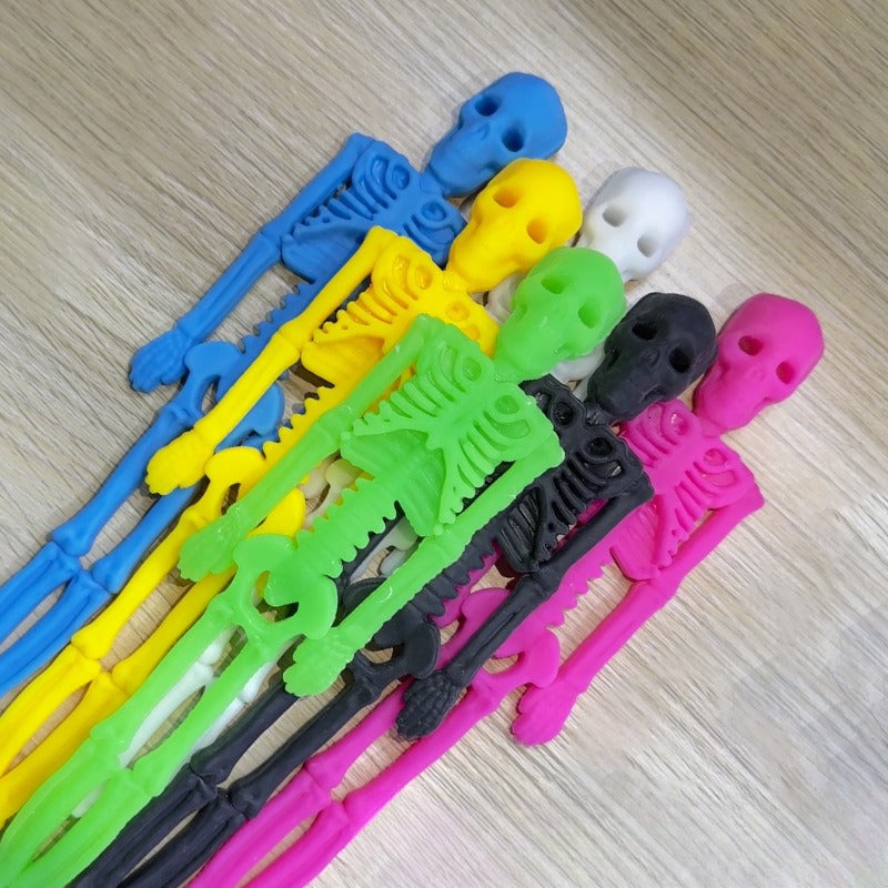 Wholesale of Halloween Skeleton Release and Decompression TPR Toys